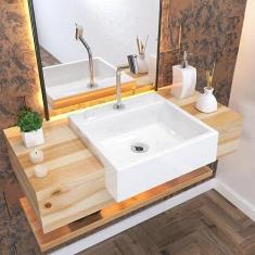 Kit Cuba Xq395 Torneira Pratika 1060 Metal 1/4 Volta Compace Branca