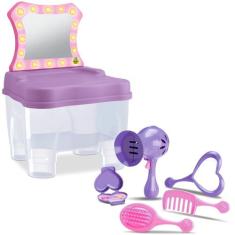 Camarim Penteadeira Infantil Menina Rosa - Samba Toys