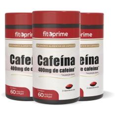 Kit 3 Cafeína Thermo 400 Com 60 Cápsulas Fitoprime
