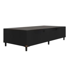 Cama Box com Baú Solteiro com 38cm de Altura Prince Preto