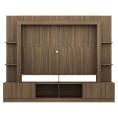 Rack Estante com Painel Tv 65 e 2 Portas Oslo Madeirado