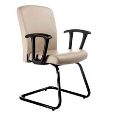 Cadeira Diretor Luxuosa com Base em S Linha Alpha Bege - OUTRAS MARCAS