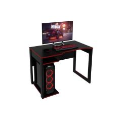 Mesa Computador Gamer Me4161 Preto-vermelho - Tecno Mobili