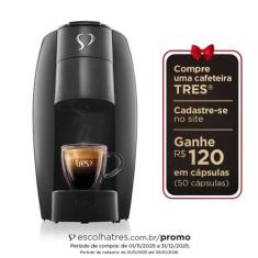 Cafeteira Expresso TRES 3 Corações LOV - Sistema de Cápsula Automática