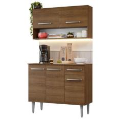 Armário de Cozinha Compacta 105cm Rustic Emilly Madesa 03