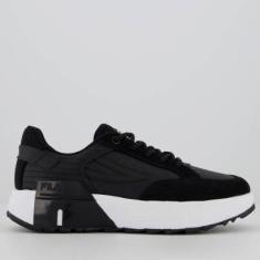 Tênis Fila Tormo Classic Feminino Preto e Branco-Feminino