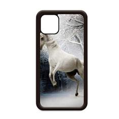 Capa White Horse Science Nature Scenery para iPhone 12 Pro Max para Apple Mini Mobile Case Shell