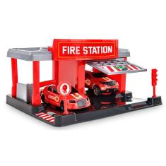 Brinquedo De Bombeiros Com 2 Carrinhos -  Bs Toys 580