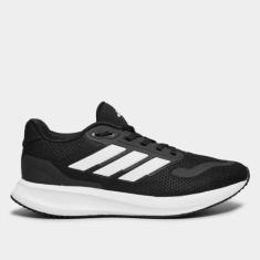 Tênis Adidas Runfalcon 5 Feminino, Preto, Branco, 38