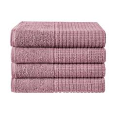 Jogo Toalhas De Banho Paris Rosa Barroco 4 Peças - Dianneli