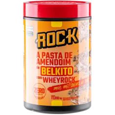 Pasta De Amendoim Com Whey Rock Peanut 1,010Kg Sabor Belkito