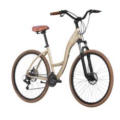 Bicicleta 29 Blitz Comodo Urbana Full Shimano 21v , Bege, 18