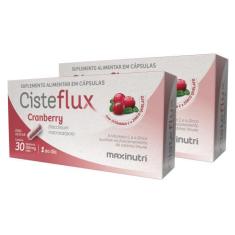 Kit 2 Cisteflux Cranberry Vitamina C + Zinco 30 Cápsulas Maxinutri