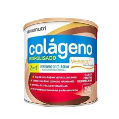 Maxinutri Colágeno Hidrolisado 2Em1 - 250G Verisol Frutas Vermelhas