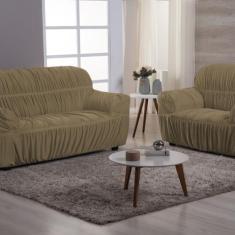 Capa de Sofá 2 e 3 Lugares Malha Gel 21 Elasticos - FAGUI ENXOVAIS, Av