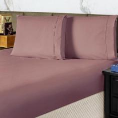 Jogo de Cama Lençol King Conforto Percal 300 Fios 3 Peças - Mocassim -