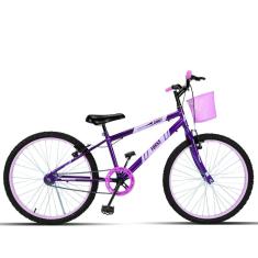 Bicicleta Aro 24 Forss Anny C/ Cesta S/ Marcha - Rosa-Feminino