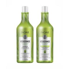 Inoar Kit Shampoo E Condicionador 1L Resistance Fibra De Bambu