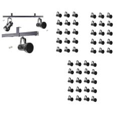 Kit 50 Spot Trilho Perfilado Eletro calha Par20 Bulbo OL7