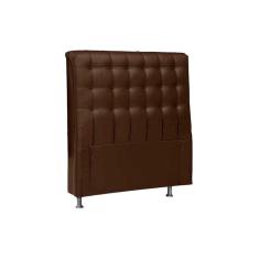 Cabeceira Cama Box Estofada Solteiro Solteiro Dama Plus Solteiro - Courano Cacau - Simbal