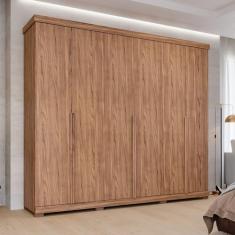 Guarda Roupa Casal em Mdf 6 Portas com Pés Linhares Espresso Móveis Cinamomo