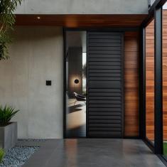 Porta de Correr Veneziana de Aluminio 215x100cm Suspensa Preto