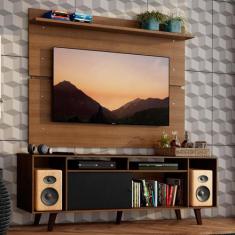 Rack Madesa Cancun com Pés e Painel para TV até 65 Polegadas - Rustic/