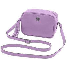 Bolsa Feminina Couro Transversal Mariart Titânio