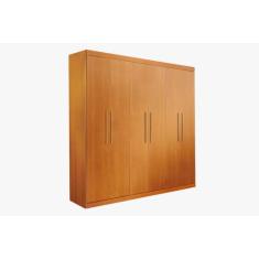 Guarda roupa ubatuba solteiro com divisorias internas 6 portas 3 gavet