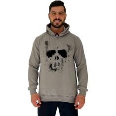 Blusa Moletom Tradicional Com Touca MXD Conceito, Masculino, Caqui, GG