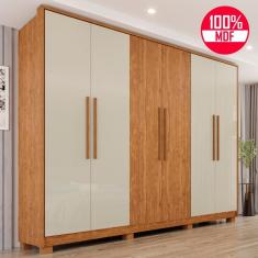 Guarda-Roupa Casal 100% MDF 6 Portas e 6 Gavetas Premium - Tudo de Móveis