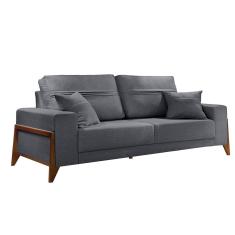 Sofá 3 Lugares Living M-130 Veludo Martins