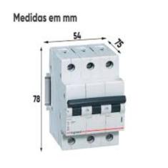 Disjuntor Din Tripolar Curva C 32a Rx3 Legrand