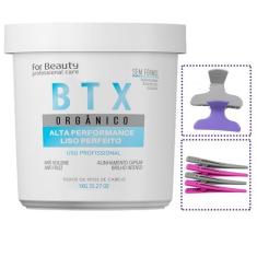 Btx Capilar Orgânico Anti Frizz Sem Formol 1kg + Brindes - For Beauty