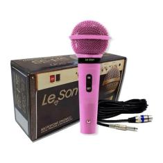 Microfone Profissional Com Fio Cardióide Le Son Sm58 P4 Rosa - LESON