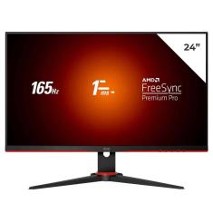 MONITOR GAMER AOC VIPER 24&quot;, LED, FULL HD, 1MS, 165HZ, FREESYNC, HDMI/DP, 24G2SE