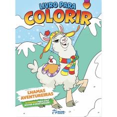 Livro Para Colorir - Lhamas Aventureiras