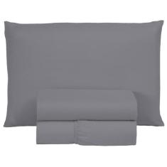 Kit Jogo Lençol Cama Box Solteiro 400 Fios Aveludado 03 Peças 30CM Alt