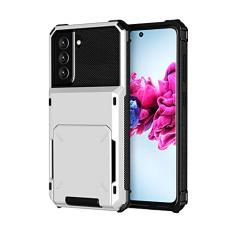 SORAKA Capa para Samsung Galaxy S23 5G com porta-cartões Capa para carteira Samsung Galaxy S23 5G Capa PC TPU 2 em 1 de camada dupla Capa à prova de choque com capacidade para 5 cartões