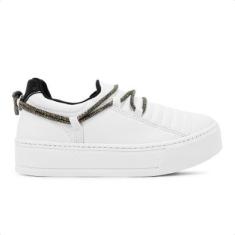 Tênis Ramarim Caixa Alta Slip On Strass Feminino-Feminino
