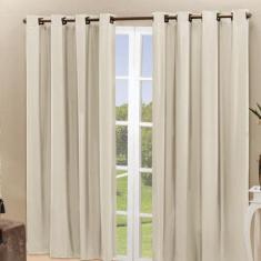 Cortina Blackout Pvc Corta 100 % A Luz 2,80 M X 2,80 M Bege