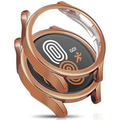 ORIbox Capa ultrafina compatível com Samsung Galaxy Watch 4, capa protetora completa de TPU HD, resistente a arranhões e absorção de choque