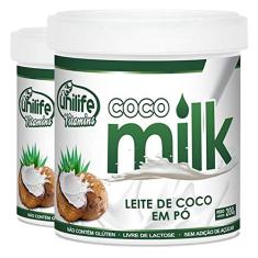 Kit 2 Leite de coco em pó Coco Milk 200g Unilife Vitamins