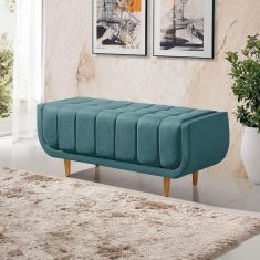 Recamier Alemanha 1,50M com Base Madeira Linho Sofatec