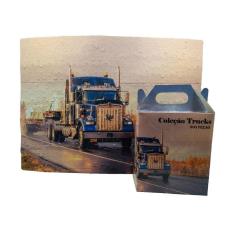 Quebra Cabeça Caminhão De 300 Peças + Chaveiro Presente