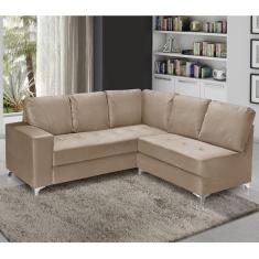 Sofá de Canto 5 Lugares Espuma D-28 Nabas Estofados Bege