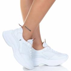 Tenis Feminino Branco Chunky Casual Estilo Shoes