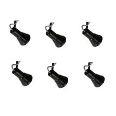 Kit 6 Spot Trilho Perfilado Eletro calha Par20 Bulbo OL3 - Hiperlight
