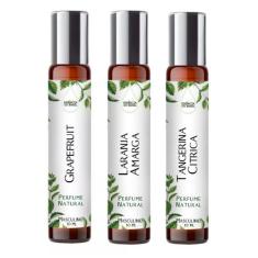 Kit 3 Perfumes Roll On 10ml - Fragrância Frutada para Homens - Essênci