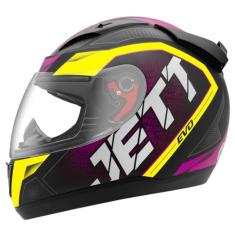 Capacete Fechado Moto Pro Tork Jett Evo Line Fosco Masculino Feminino 